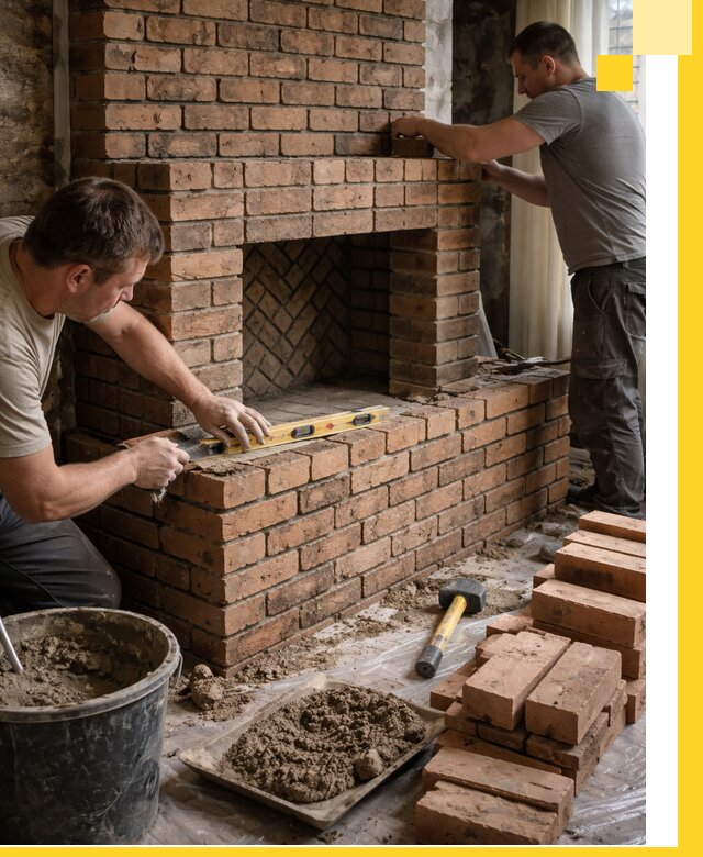 Изготовление и установка кирпичных каминов в Нягани