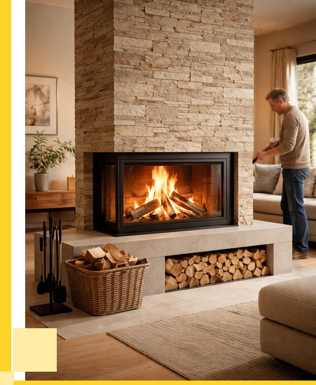 Дровяной камин под ключ в Нягани от 203720 р. | ЭриданНга