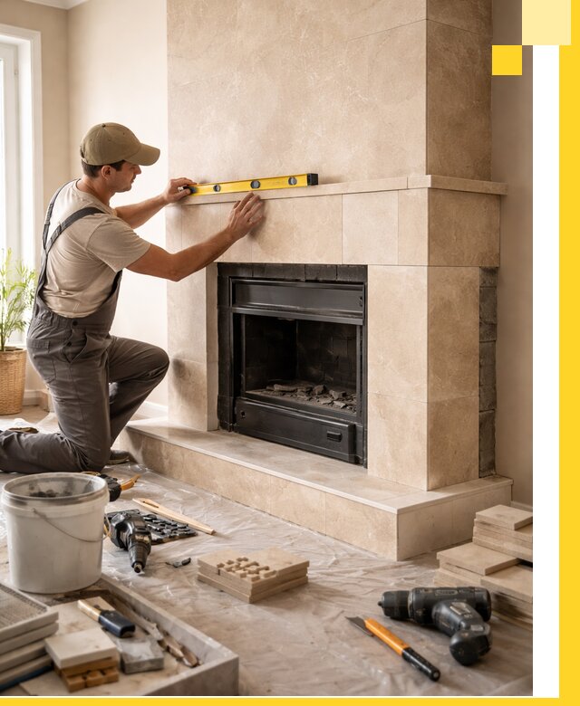 Установка и монтаж каминов в частном доме под ключ в Нягани