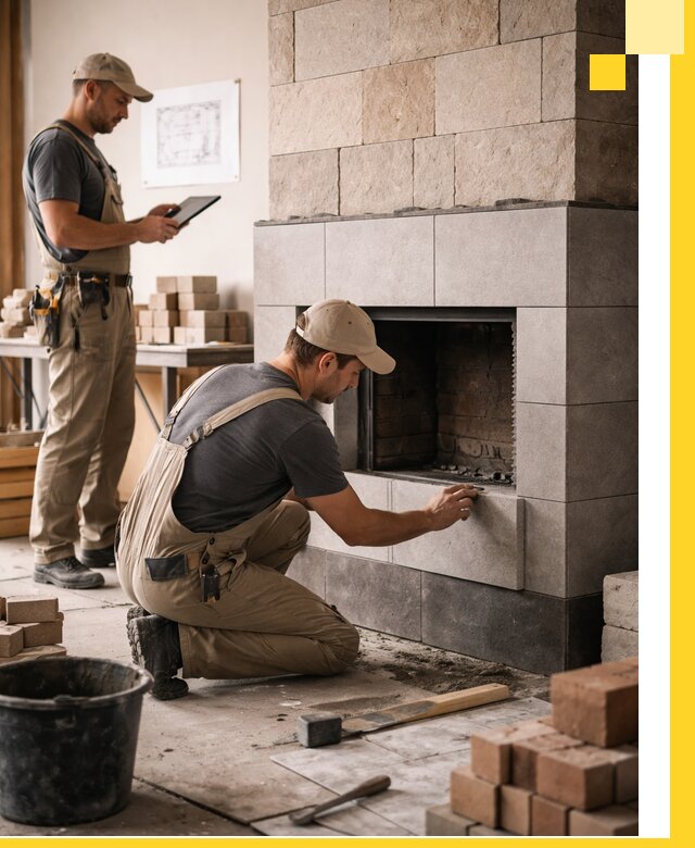 Индивидуальные проекты каминов и каминных систем в Нягани