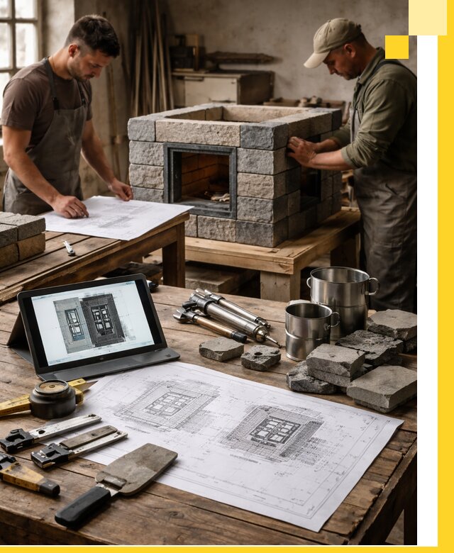 Разработка проектов печей с согласованием и монтажом в Нягани