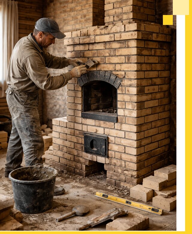 Кирпичные печи под ключ в Нягани: проектирование и кладка
