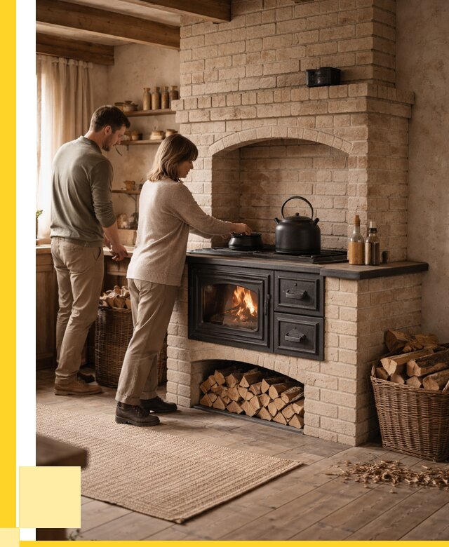 Печи с плитой в Нягани от 45837 р. | ЭриданНга — кирпичная печь