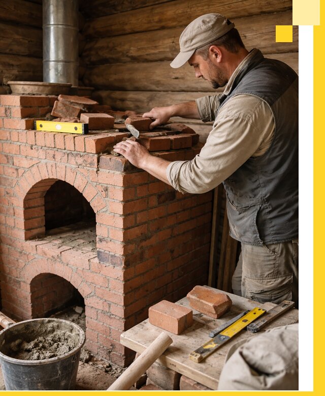 Изготовление и установка русских печей в Нягани под ключ