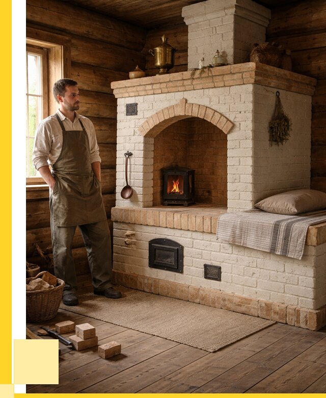 Русские печи с лежанкой под ключ в Нягани от 152790 р. ЭриданНга