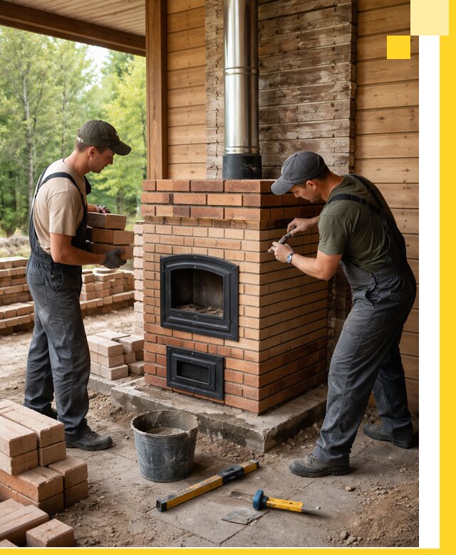 Производство и установка дачных печей под ключ в Нягани