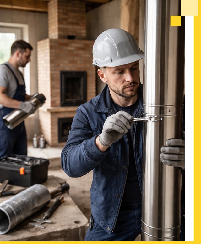 Профессиональный монтаж дымоходов для печей в Нягани