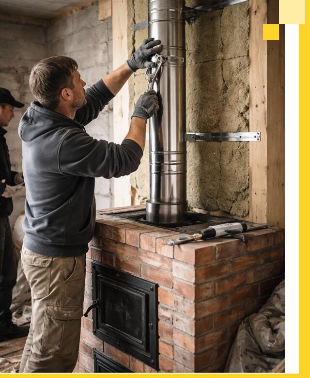 Изготовление и монтаж печей и дымоходов под ключ в Нягани