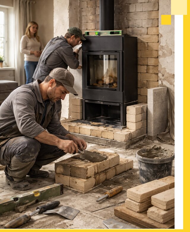 Печи и камины под ключ: проект, установка в Нягани