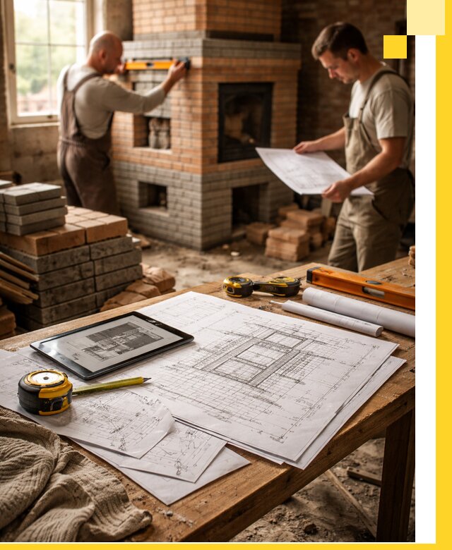 Проекты печей и каминов с индивидуальным дизайном в Нягани