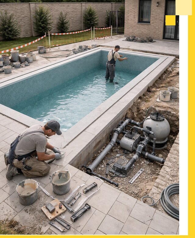 Строительство бассейнов под ключ в Нягани: проекты и монтаж