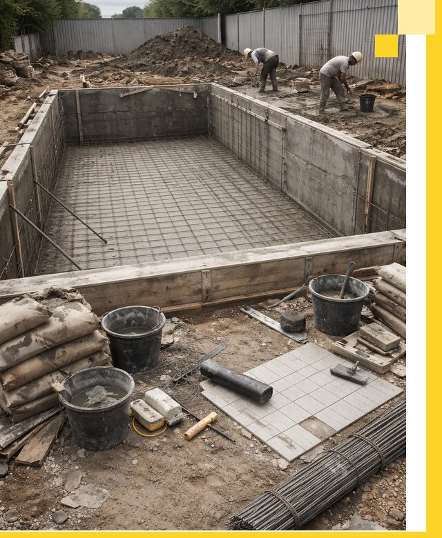 Строительство бассейнов под ключ в Нягани, дизайн и монтаж