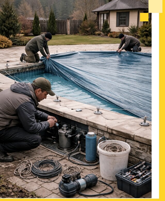 Консервация бассейнов в Нягани: подготовка к длительному хранению