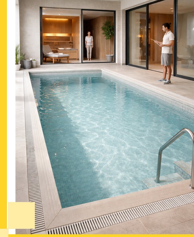 Отделка бассейна пленкой ПВХ в Нягани от 3565 р. - ЭриданНга