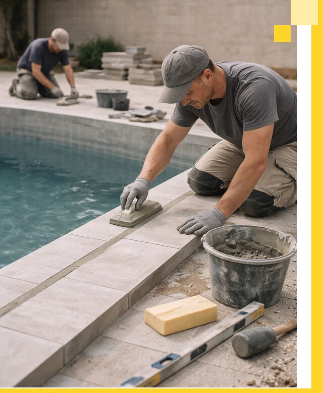 Отделка бассейнов в Нягани: декоративная отделка и гидроизоляция