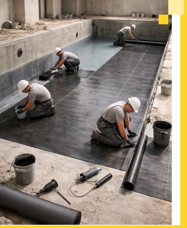 Профессиональная гидроизоляция бассейнов и чаш в Нягани под ключ