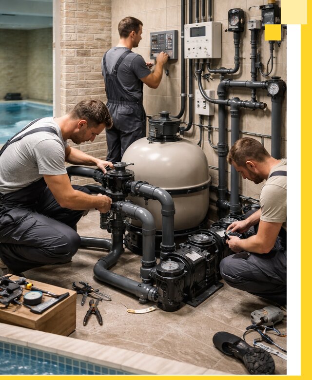 Комплексное оборудование для бассейнов под ключ в Нягани