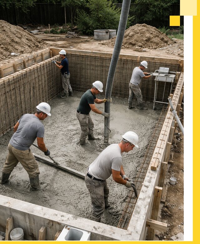 Строительство бетонных бассейнов под ключ в Нягани