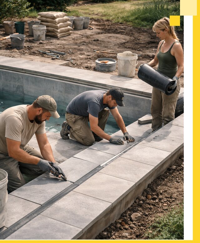 Строительство и монтаж уличных бассейнов под ключ в Нягани