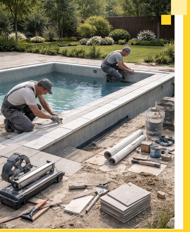 Строительство открытых бассейнов под ключ в Нягани профессионально