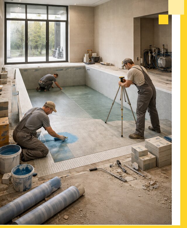 Проект и строительство закрытых бассейнов в Нягани под ключ