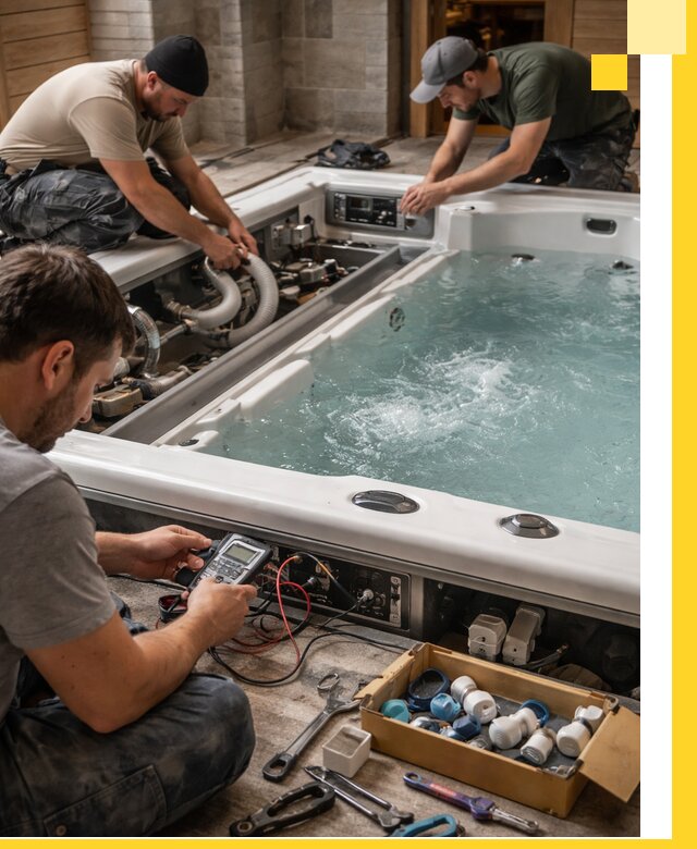 Гидромассажные бассейны под ключ в Нягани, дизайн и монтаж