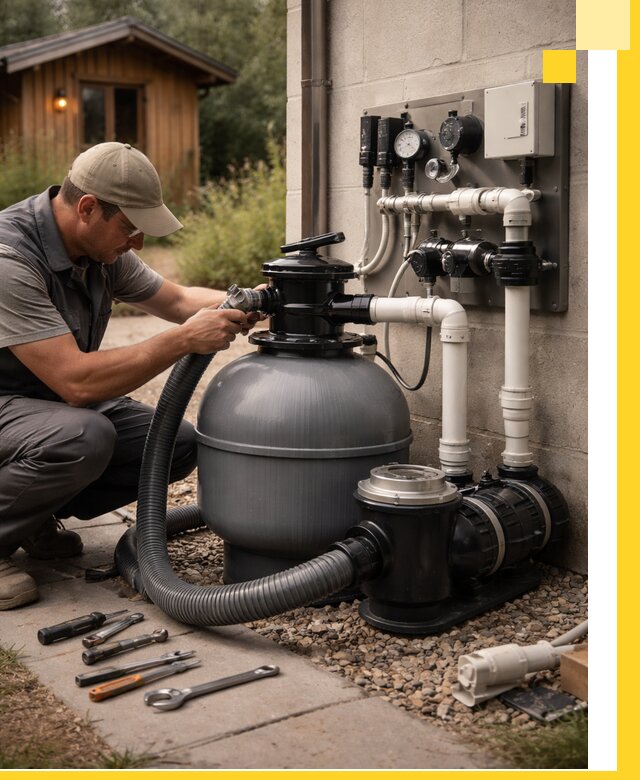 Продажа и монтаж фильтров и насосов для бассейнов в Нягани