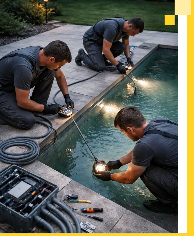 Профессиональное освещение бассейнов в Нягани: дизайн и монтаж