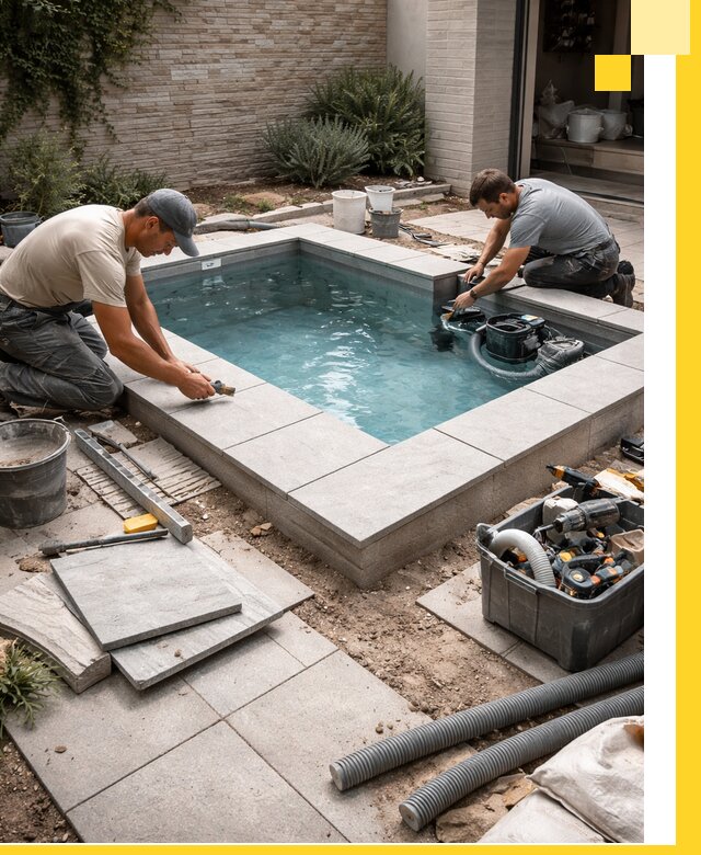 Мини бассейны под ключ в Нягани, дизайн и установка