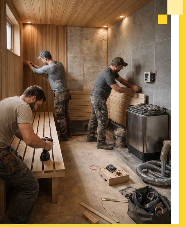 Сауны под ключ в Нягани, проектирование, строительство, отделка