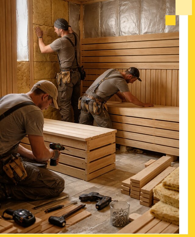 Профессиональное строительство саун под ключ в Нягани