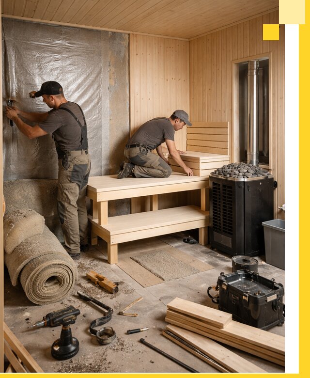 Проекты саун под ключ в Нягани дизайн и строительство