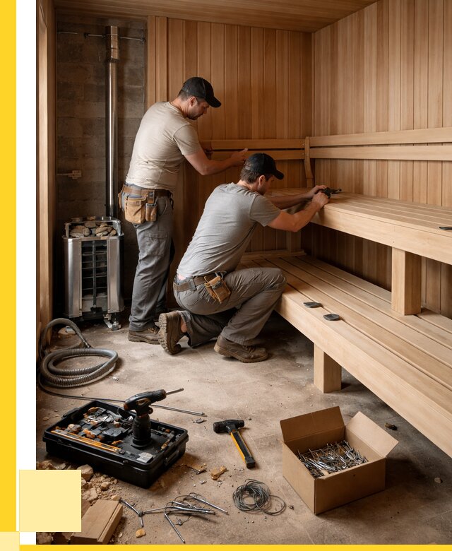 Монтаж саун под ключ в Нягани от 122232 р. | ЭриданНга