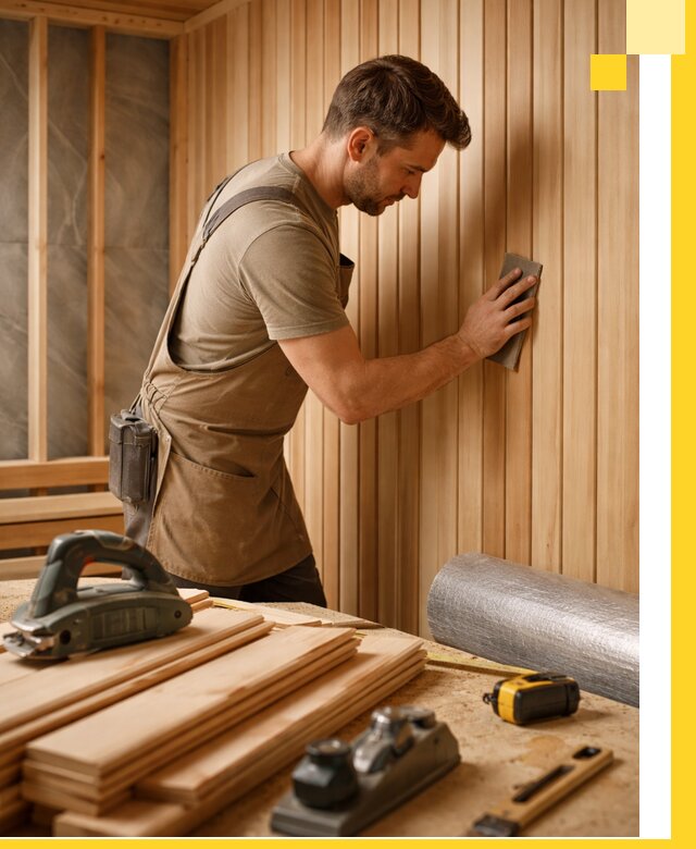 Профессиональная отделка саун и парных под ключ в Нягани