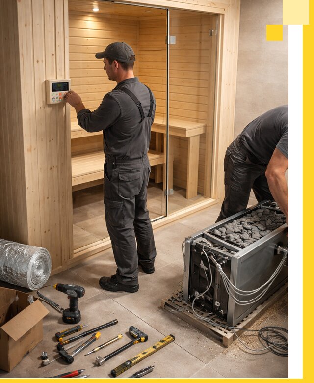 Поставка, установка и монтаж электрических саун в Нягани