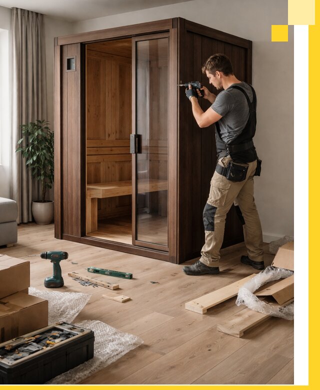 Установка и производство мини саун под ключ в Нягани