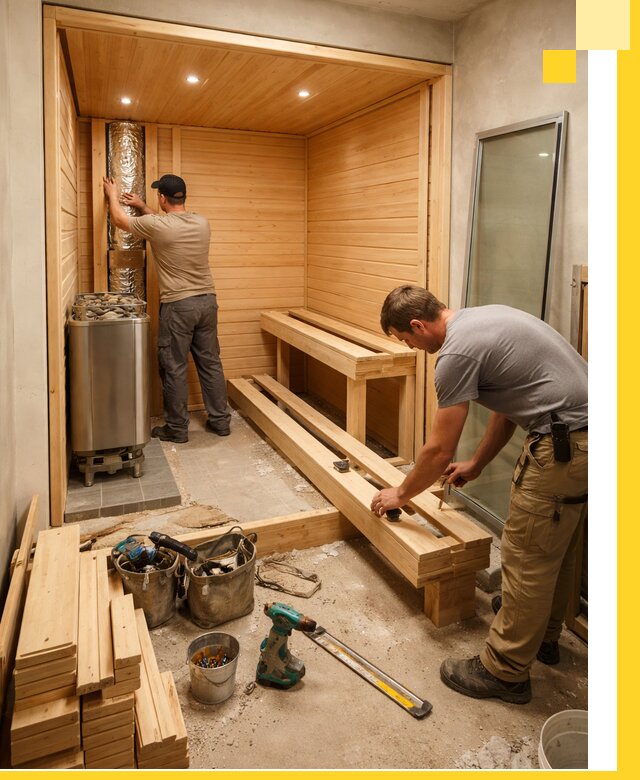 Проектирование и установка домашних саун под ключ в Нягани