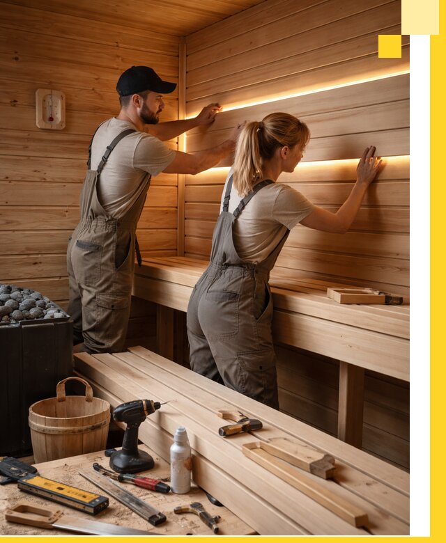 Дизайн саун и бань под ключ с индивидуальным проектом в Нягани