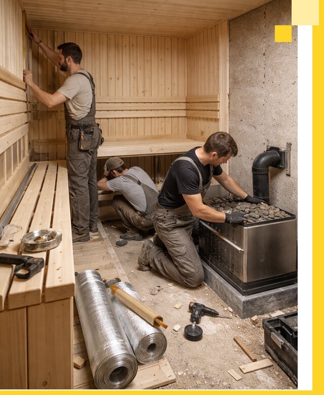 Индивидуальные сауны на заказ в Нягани под ключ, проект и монтаж