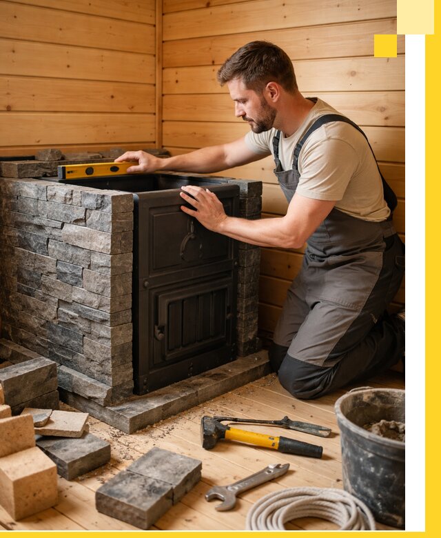 Производство и установка печей для саун под ключ в Нягани