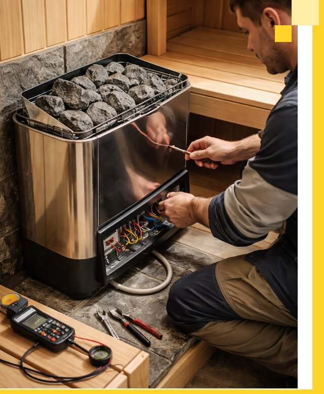 Продажа и установка электрокаменок для саун в Нягани