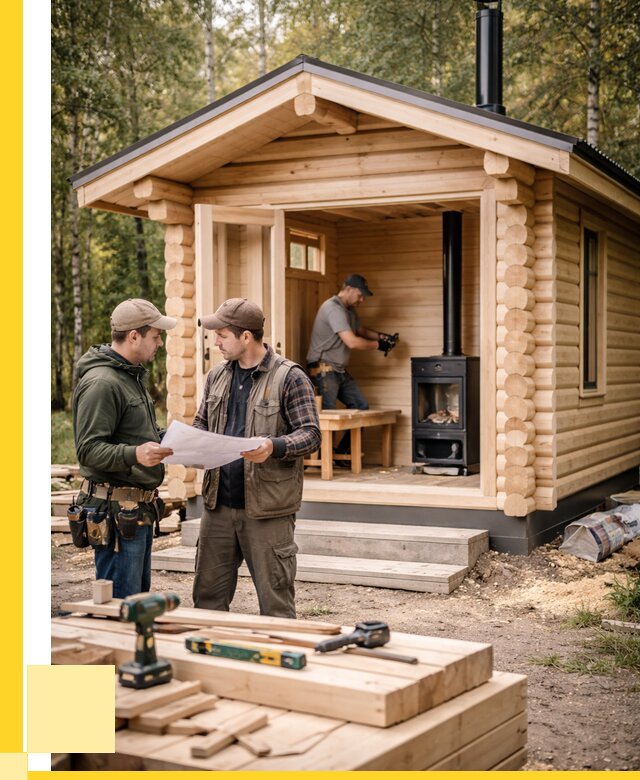 Монтаж бань под ключ в Нягани — от 203720 р. | ЭриданНга