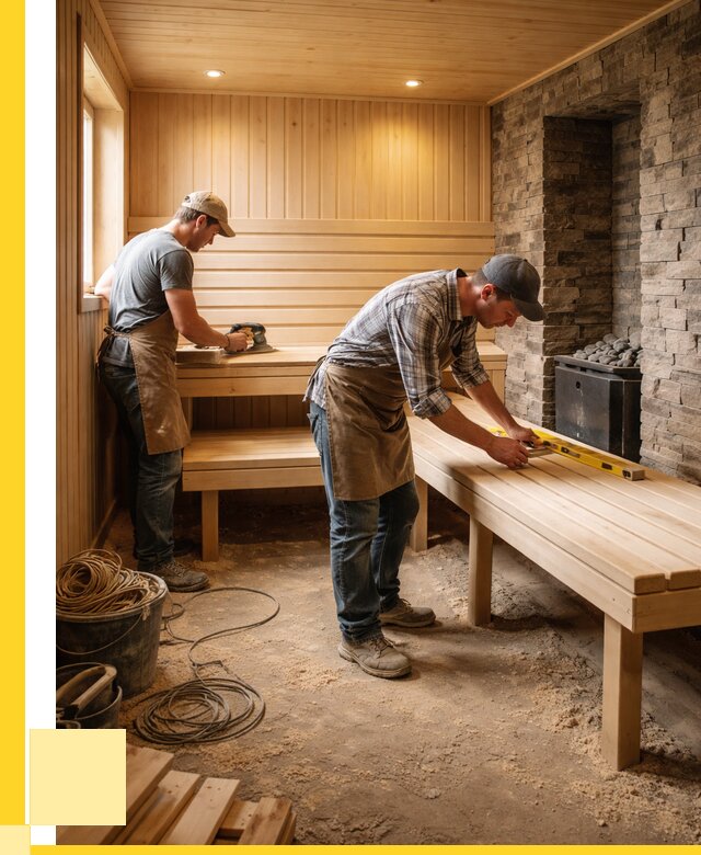 Отделка бани в Нягани: внутренняя отделка от 3056 р. | ЭриданНга