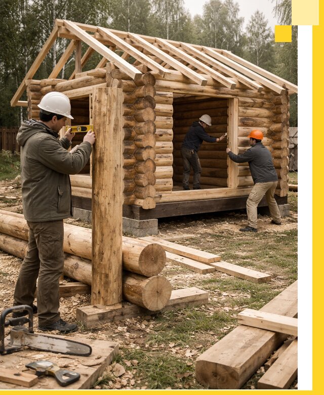 Строительство бань для дачи под ключ в Нягани с доставкой и монтажом