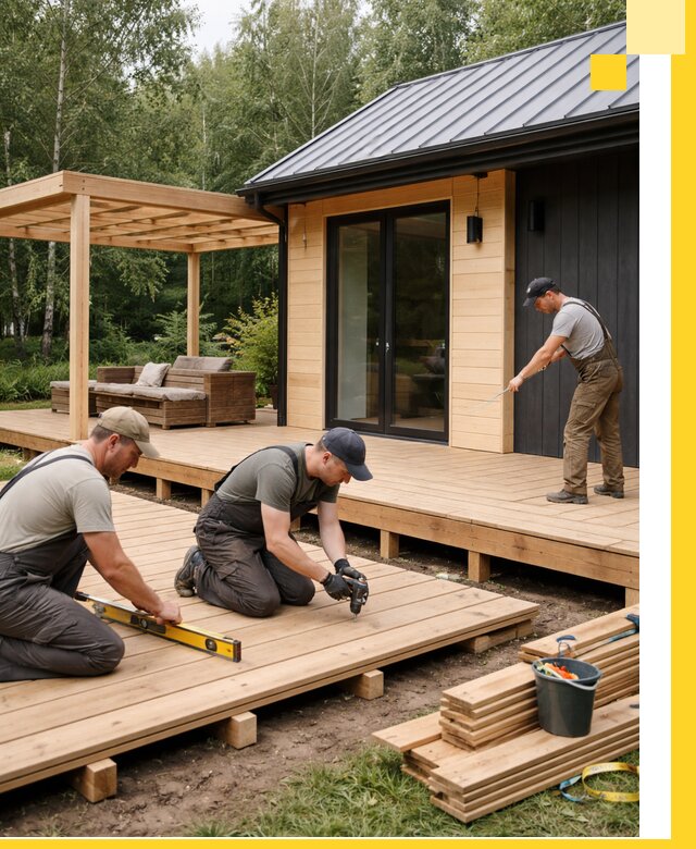 Строительство бань с террасой и бассейном под ключ в Нягани