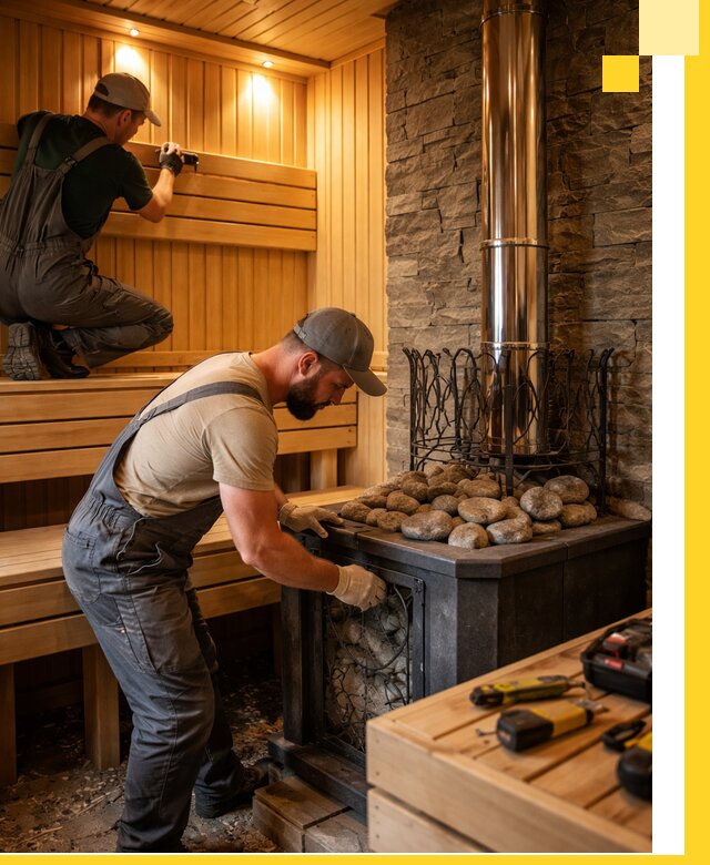 Комплексный дизайн бань, саун и зон отдыха в Нягани