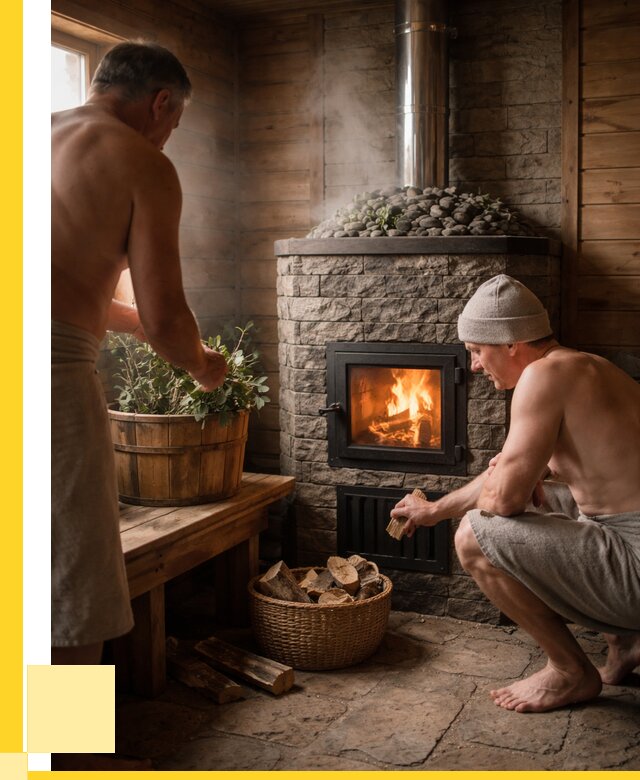 Банные печи под ключ в Нягани от 45837 р. | ЭриданНга кирпичная