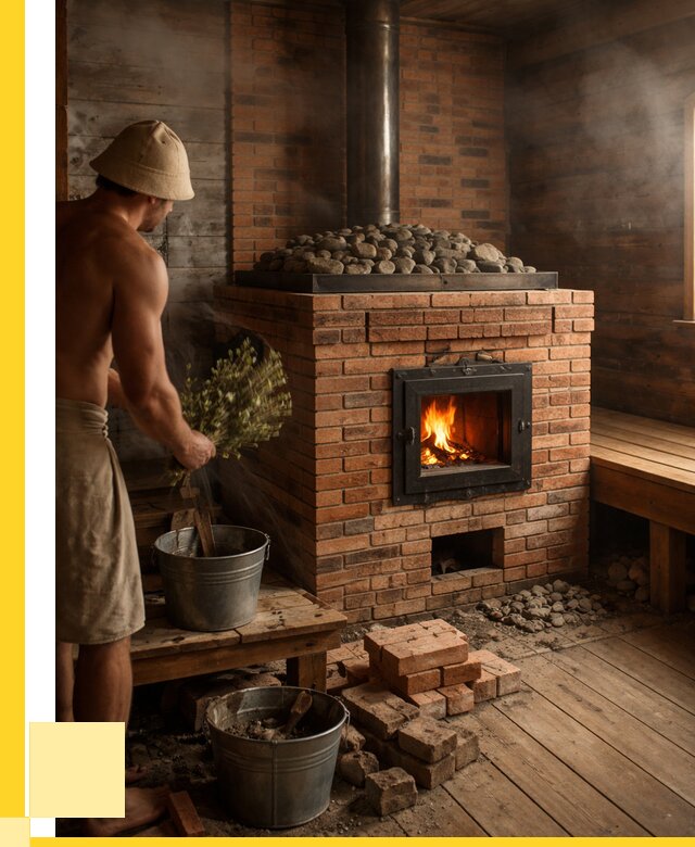 Кирпичные банные печи в Нягани от 91674 р. | ЭриданНга