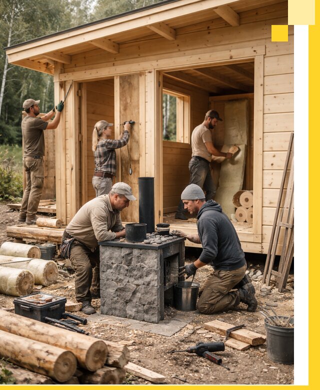 Купить баню под ключ в Нягани строительство монтаж отделка