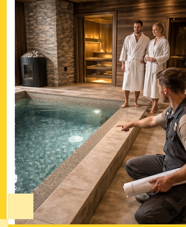 Проект бани с бассейном под ключ в Нягани от 66209 р. | ЭриданНга